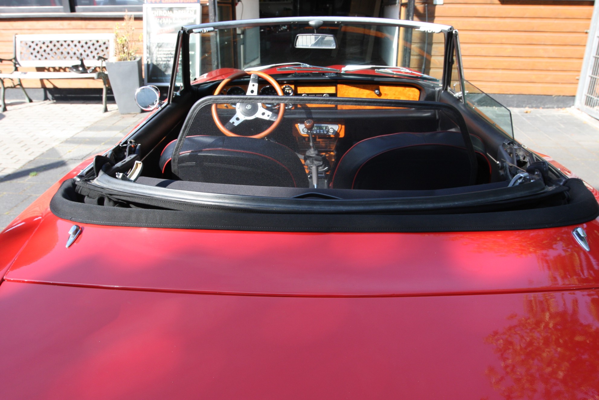 AIRAX Windschott für Fiat 124 Doppelrahmen mit Schnellverschluss