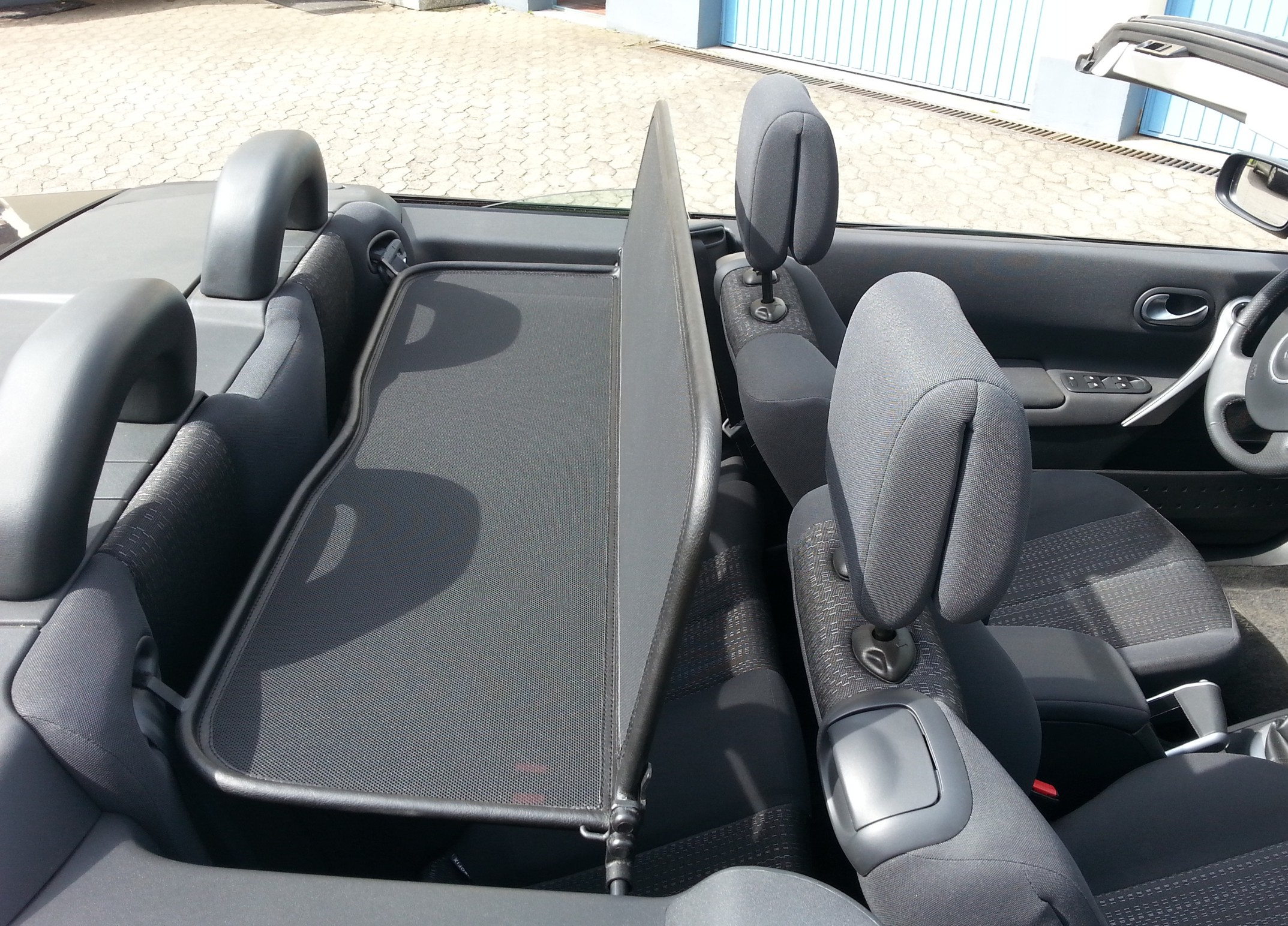 Deflector de viento AIRAX para Renault Megane II diseño de espejo con bolsillo