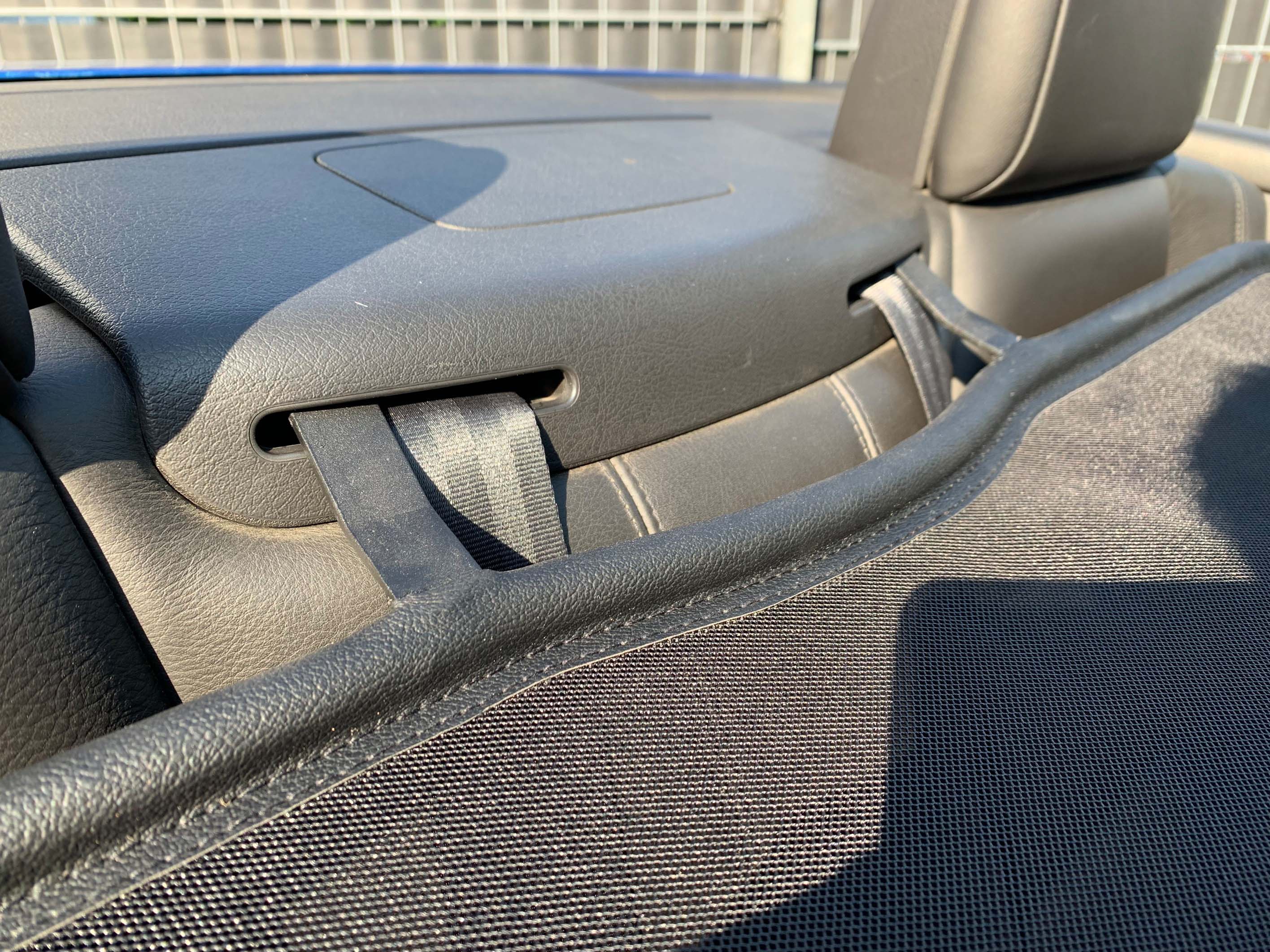 AIRAX Windschott Peugeot 307 CC schwarz mit Schnellverschluss WSP053