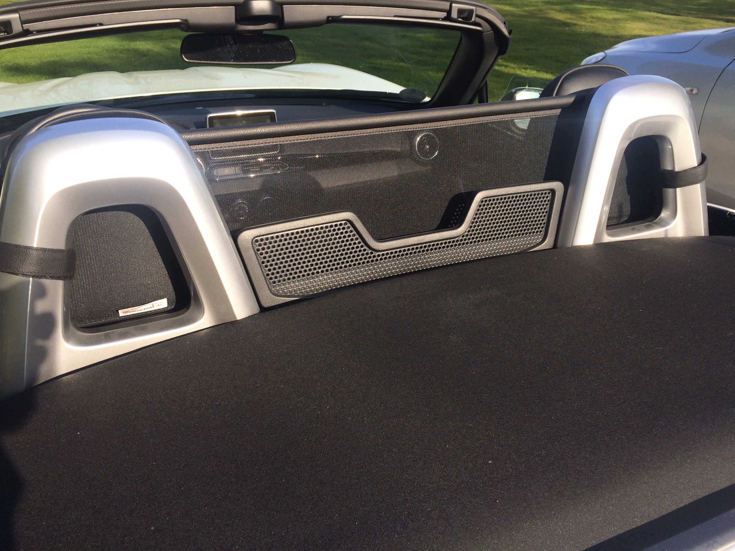 AIRAX Windschott für Mazda MX-5 ND Stahlrahmen mit Netz in schwarz