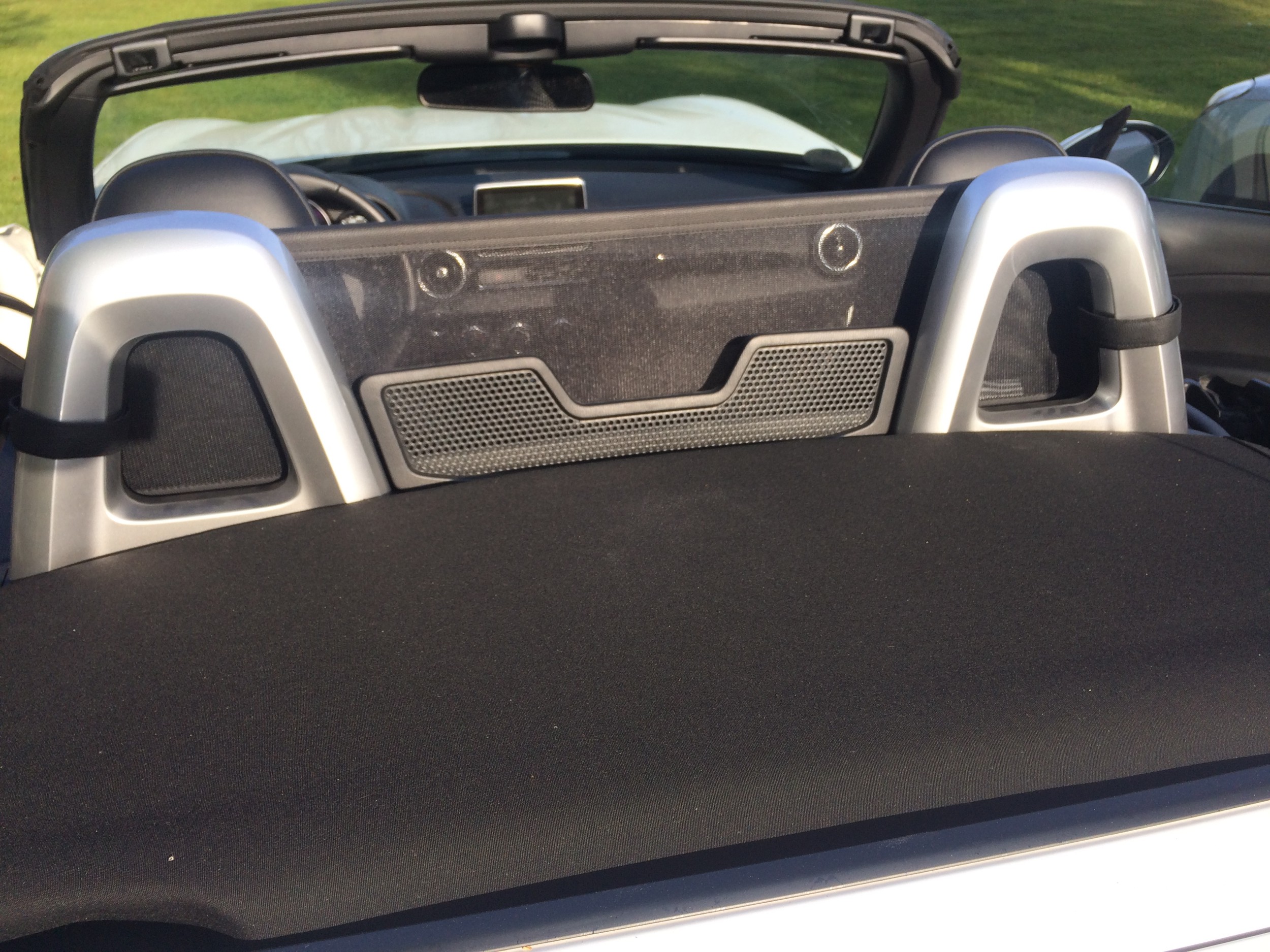 AIRAX Windschott für Mazda MX-5 ND Stahlrahmen mit Netz in schwarz