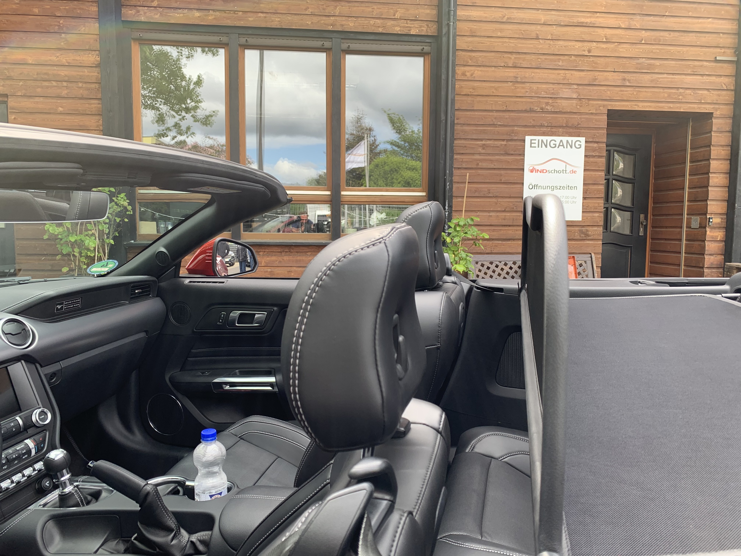 AIRAX Windschott für Ford Mustang VI VII mit Schnellverschluss Mirror Design Mark 3