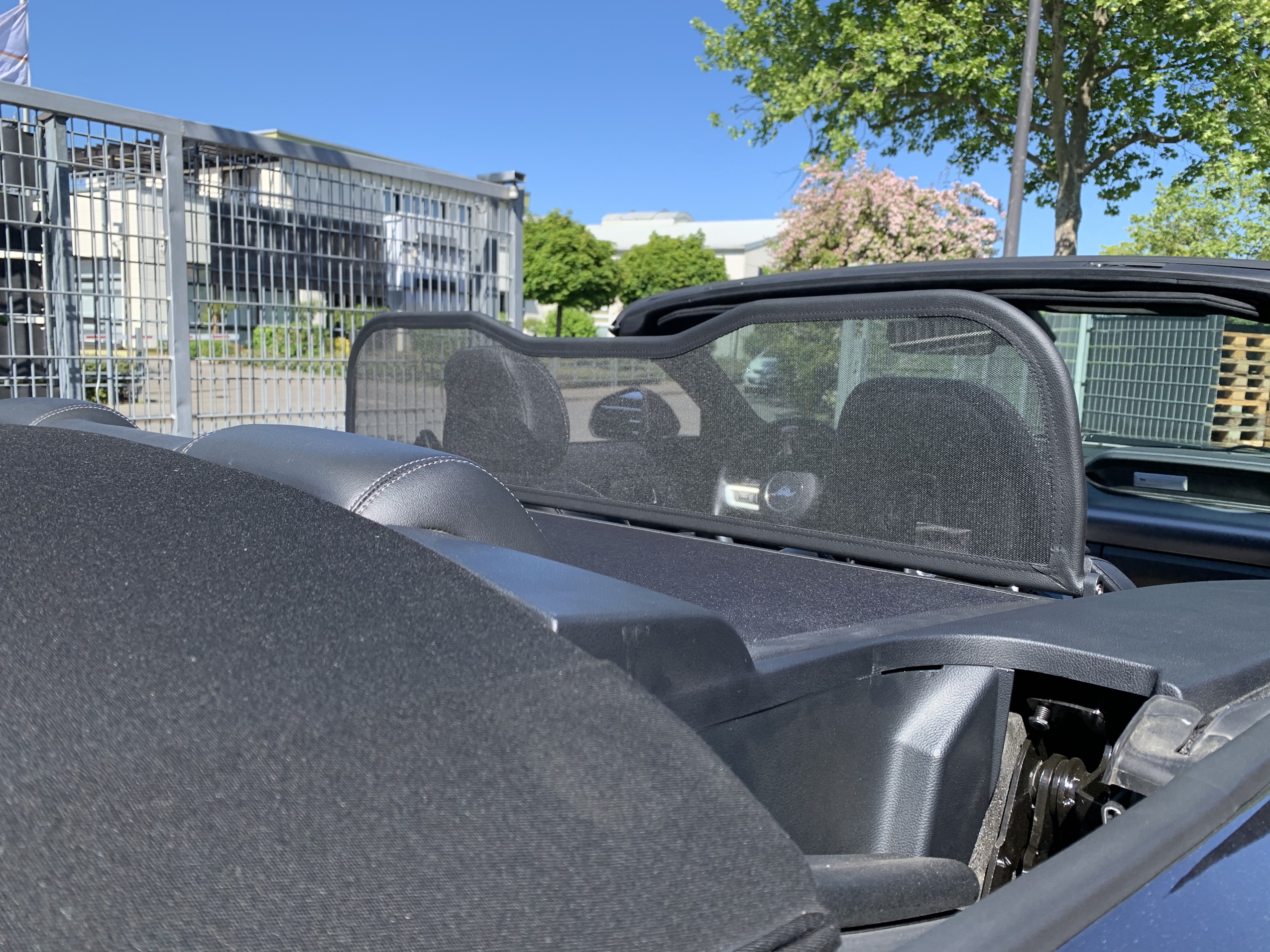 AIRAX Windschott für Ford Mustang VI VII mit Schnellverschluss Mirror Design Mark 3