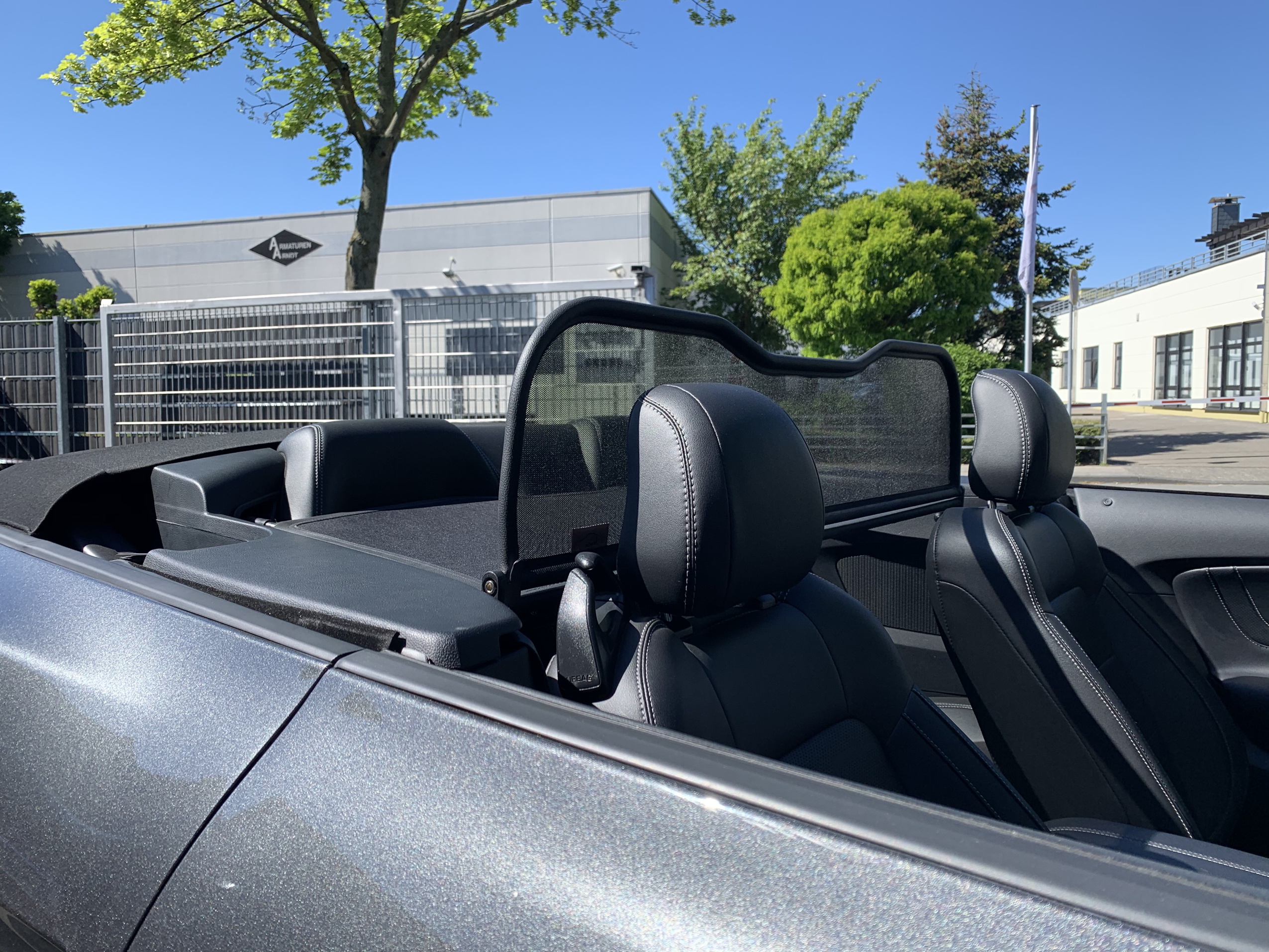 AIRAX Windschott für Ford Mustang VI VII mit Schnellverschluss Mirror Design Mark 3