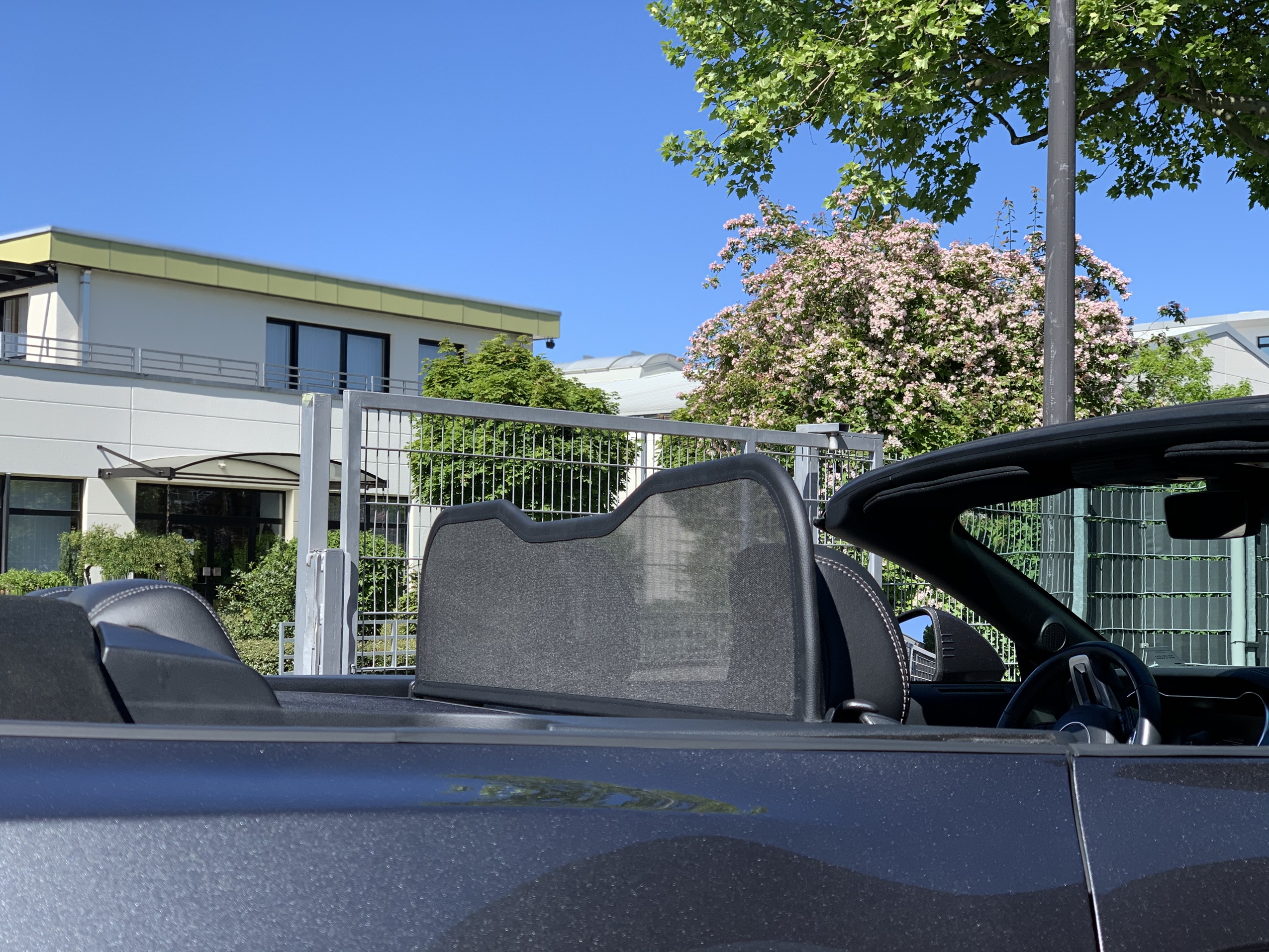 AIRAX Windschott für Ford Mustang VI VII mit Schnellverschluss Mirror Design Mark 3