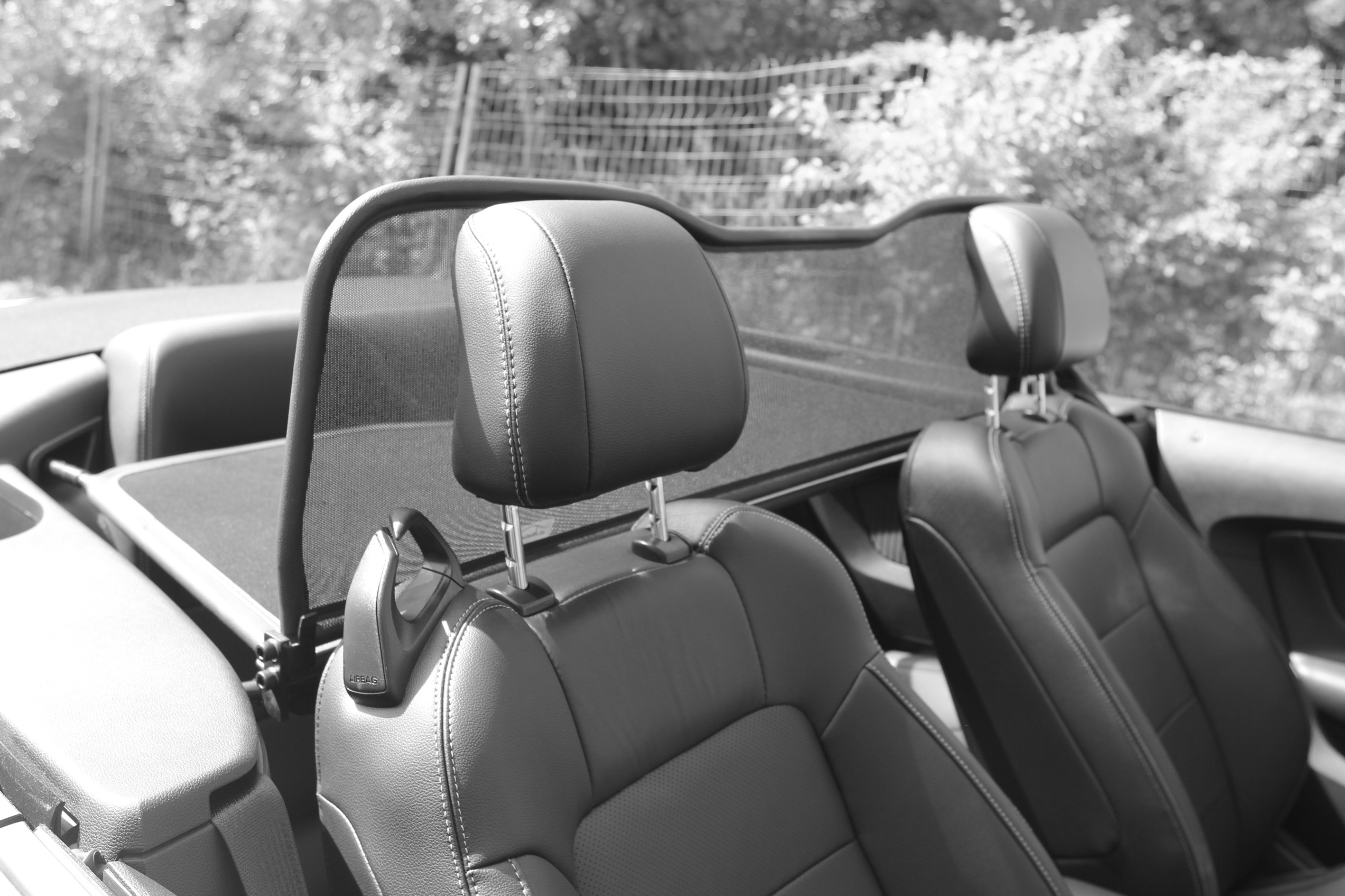 AIRAX Windschott für Ford Mustang VI VII mit Schnellverschluss Mirror Design Mark 3