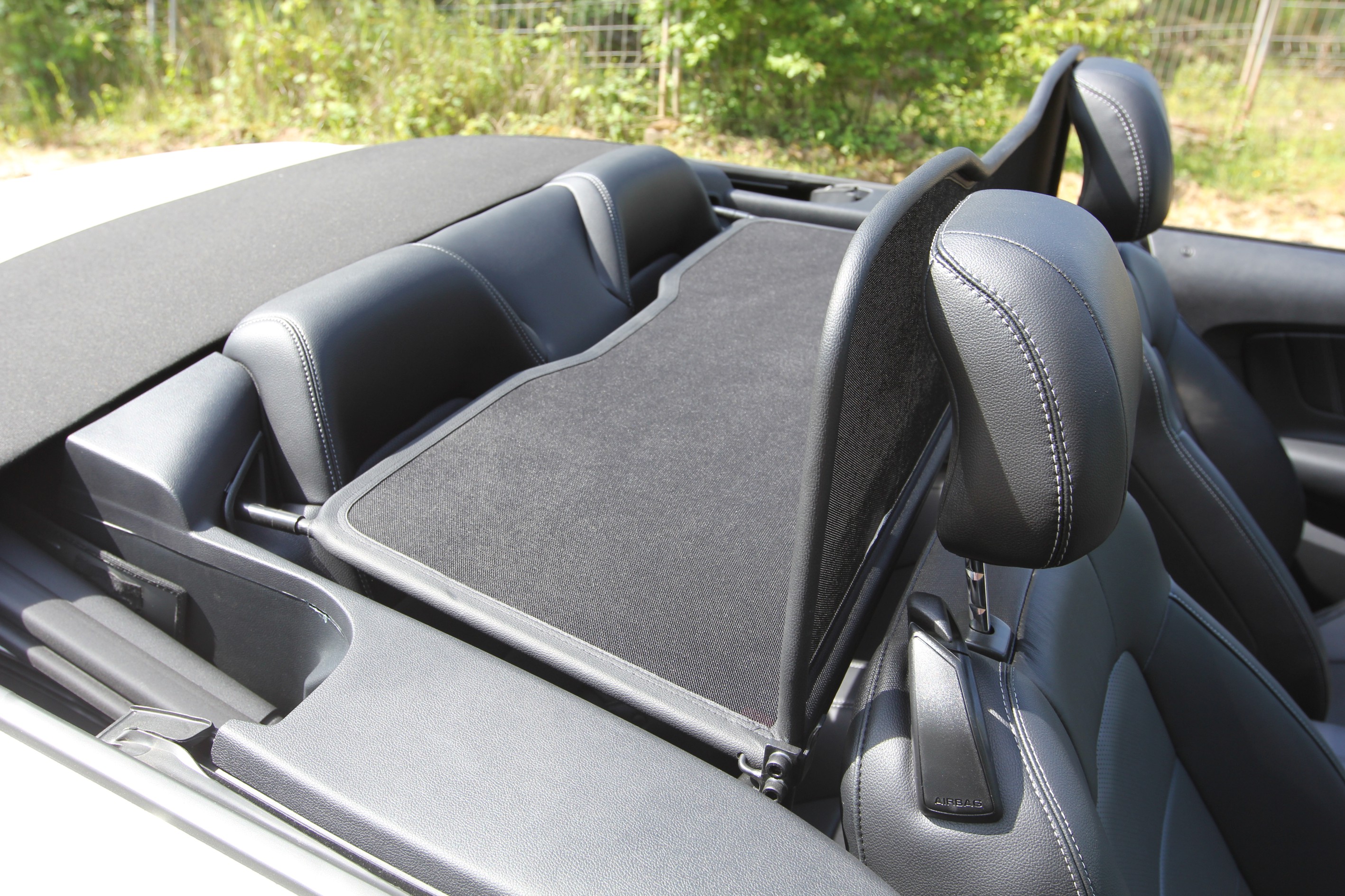 AIRAX Windschott für Ford Mustang VI VII mit Schnellverschluss Mirror Design Mark 3