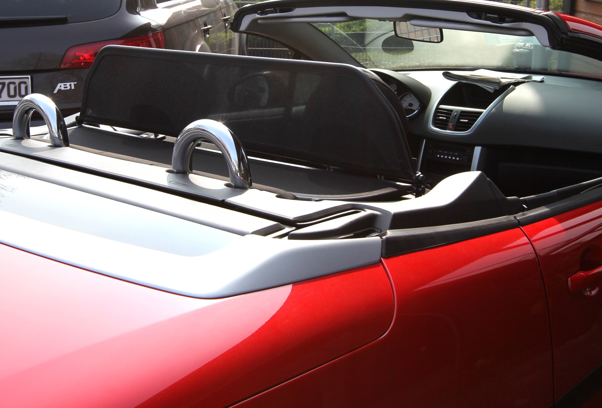 AIRAX Windschott für Peugeot 207 CC Carbon Optik