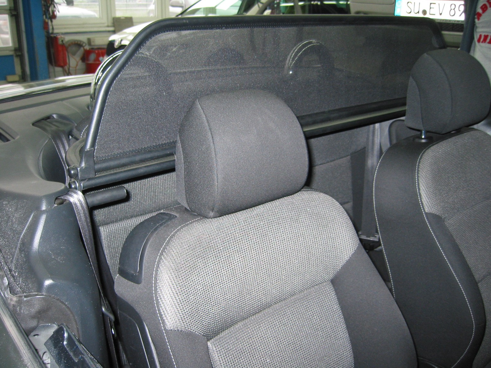 AIRAX Windschott für Peugeot 207 CC Carbon Optik