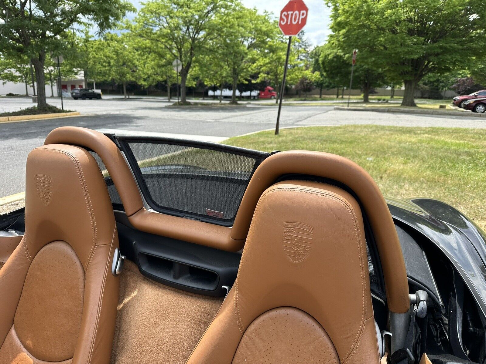 AIRAX wind deflector for Porsche Boxster Type 987 middle 