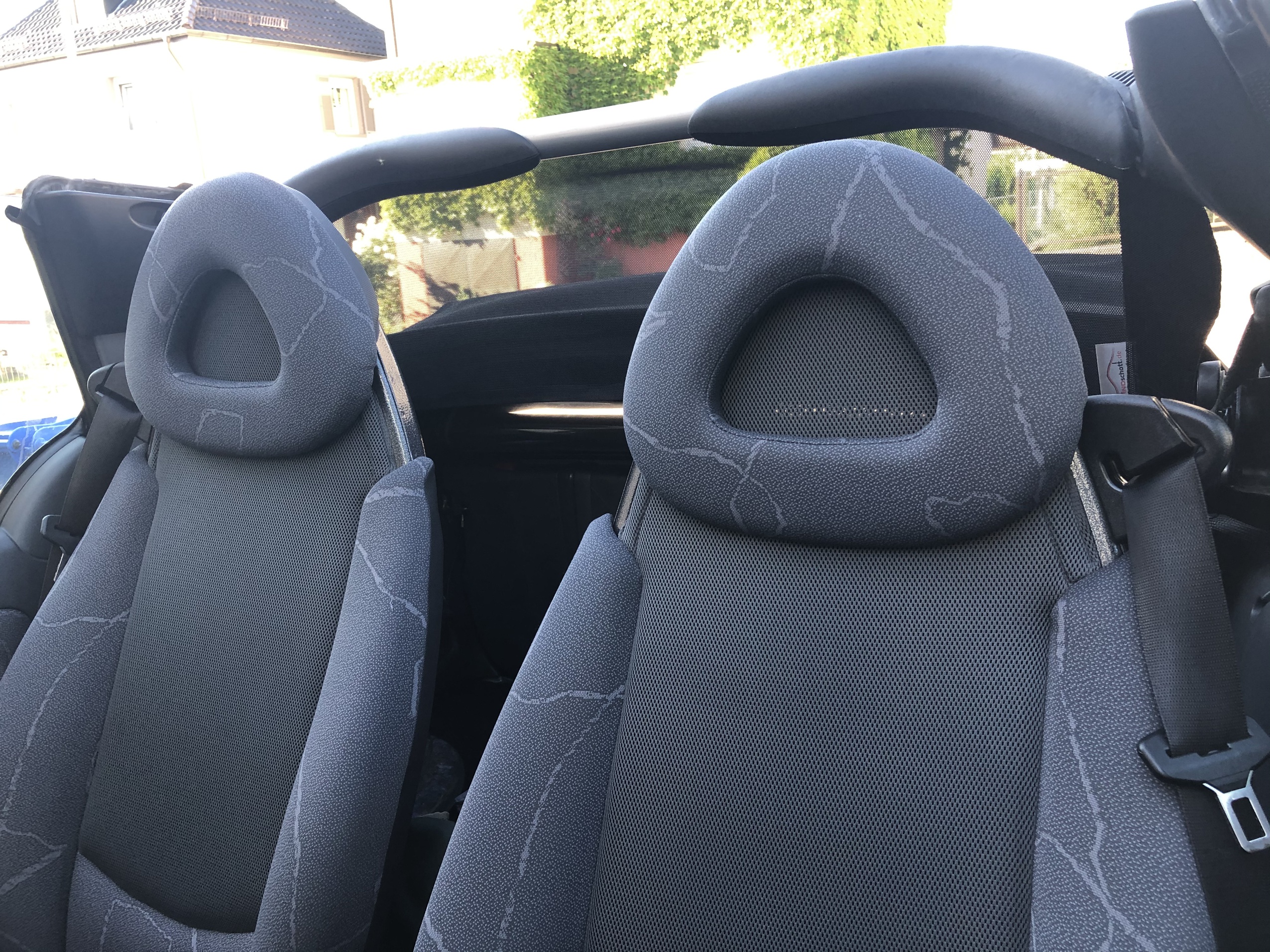 Airax deflettore del vento adatto per Smart Fortwo 450 Cabrio  