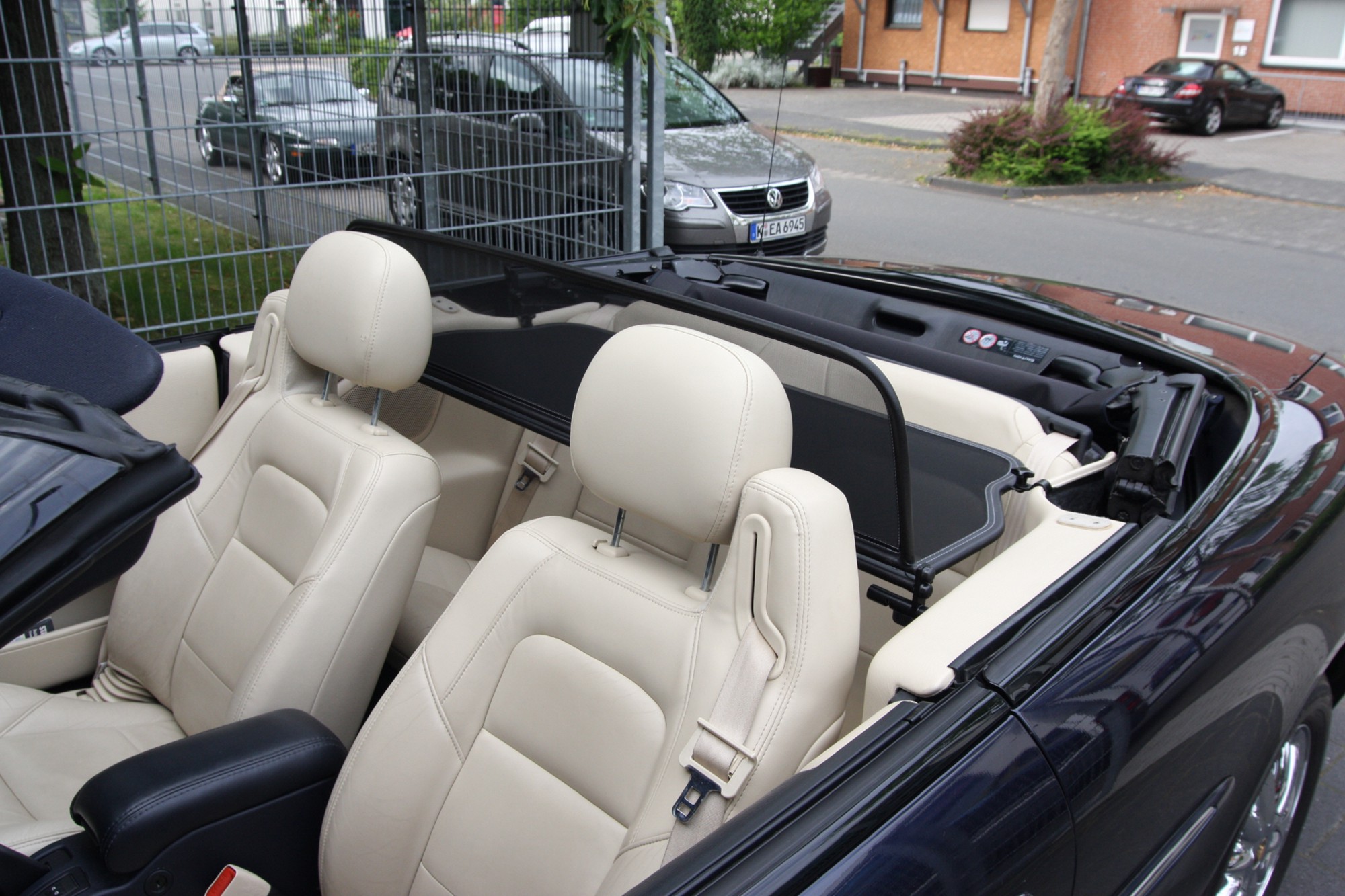 Windschott für Chrysler Sebring - Stratus (JX+JR) mit Schnellverschluss in beige 