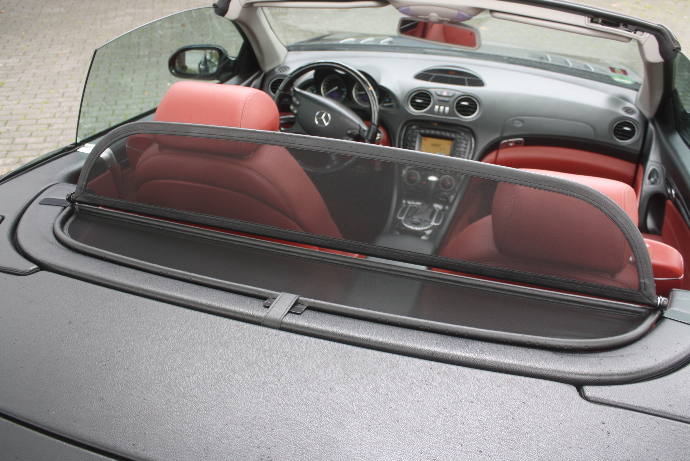 Airax wind deflector suitable for Mercedes SL R230 SL280, 300, 350, 500, 600, 55, AMG 