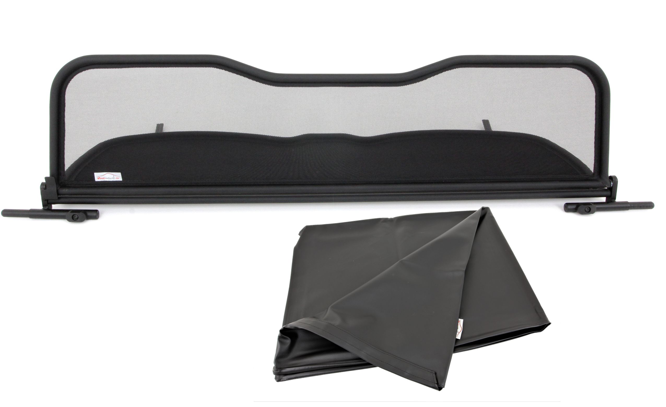 thumbnail image 2 of Wind Deflector / Windblocker For Mercedes CLK A209 W209 (2003-2010) – Black Leatherette 2 of 4