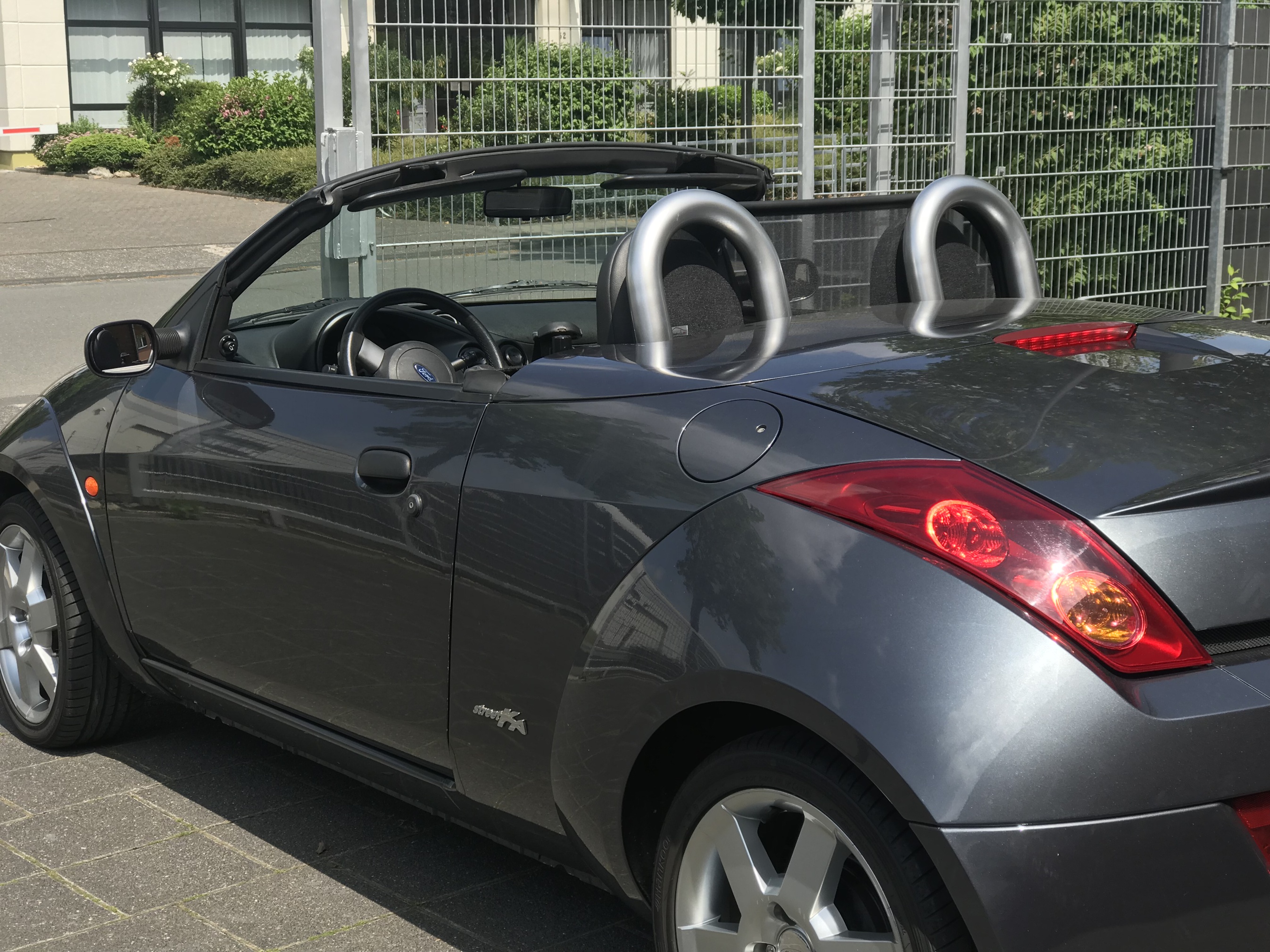 AIRAX Windschott für Ford Street Ka incl. Lederabdeckung seitl. mit Tasche