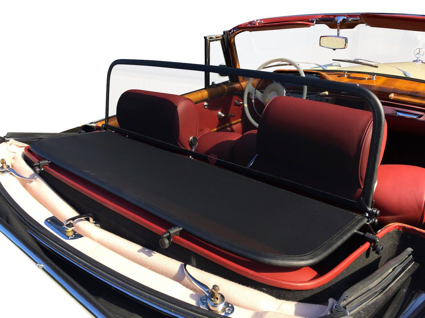 Windschotty nadaje się do Mercedes W128 220 SE Ponton mit Klemmsystem 1958-1960  Cabrio  