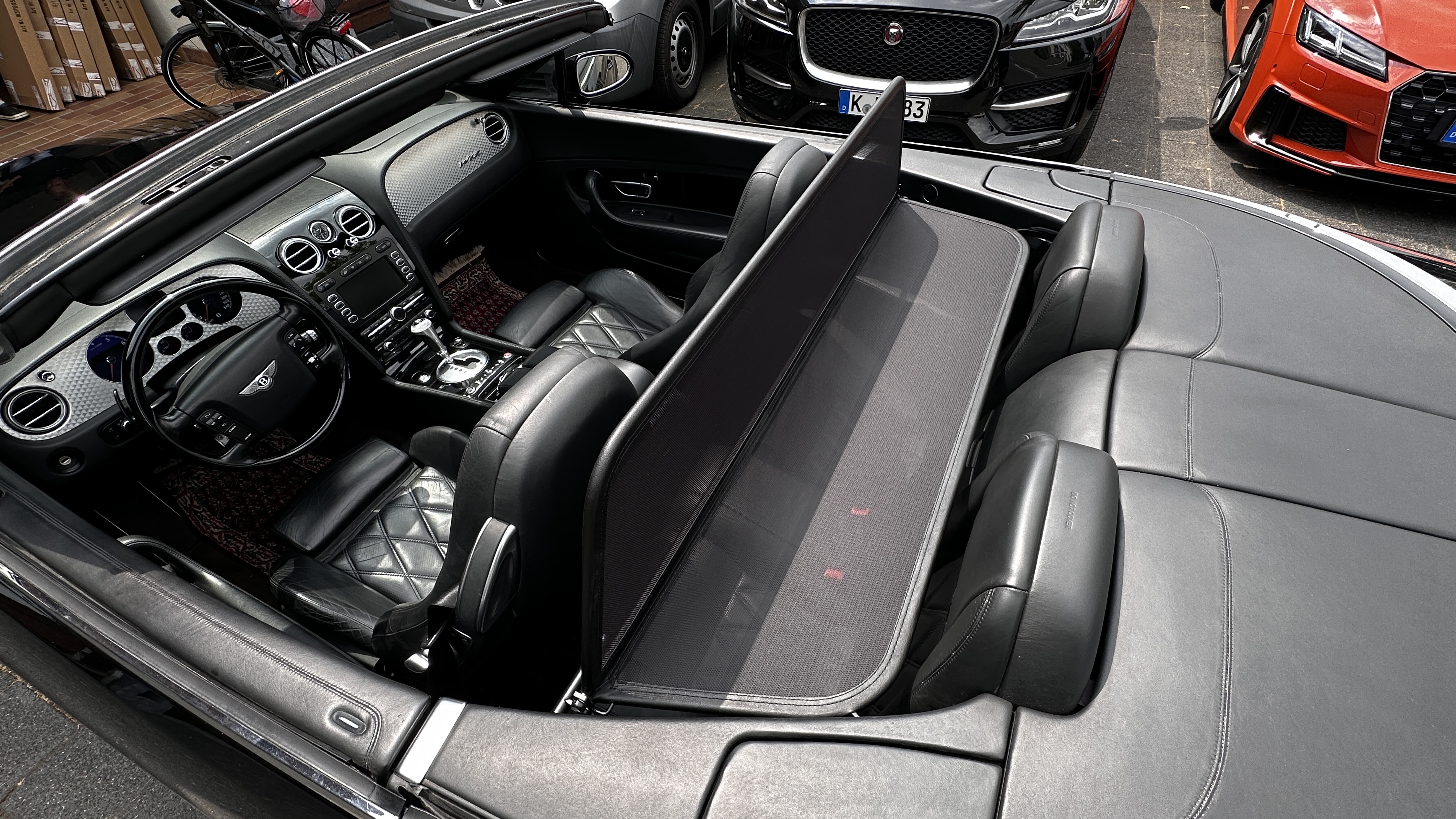 Windschott für Bentley Continental GTC mit Schnellverschluss 