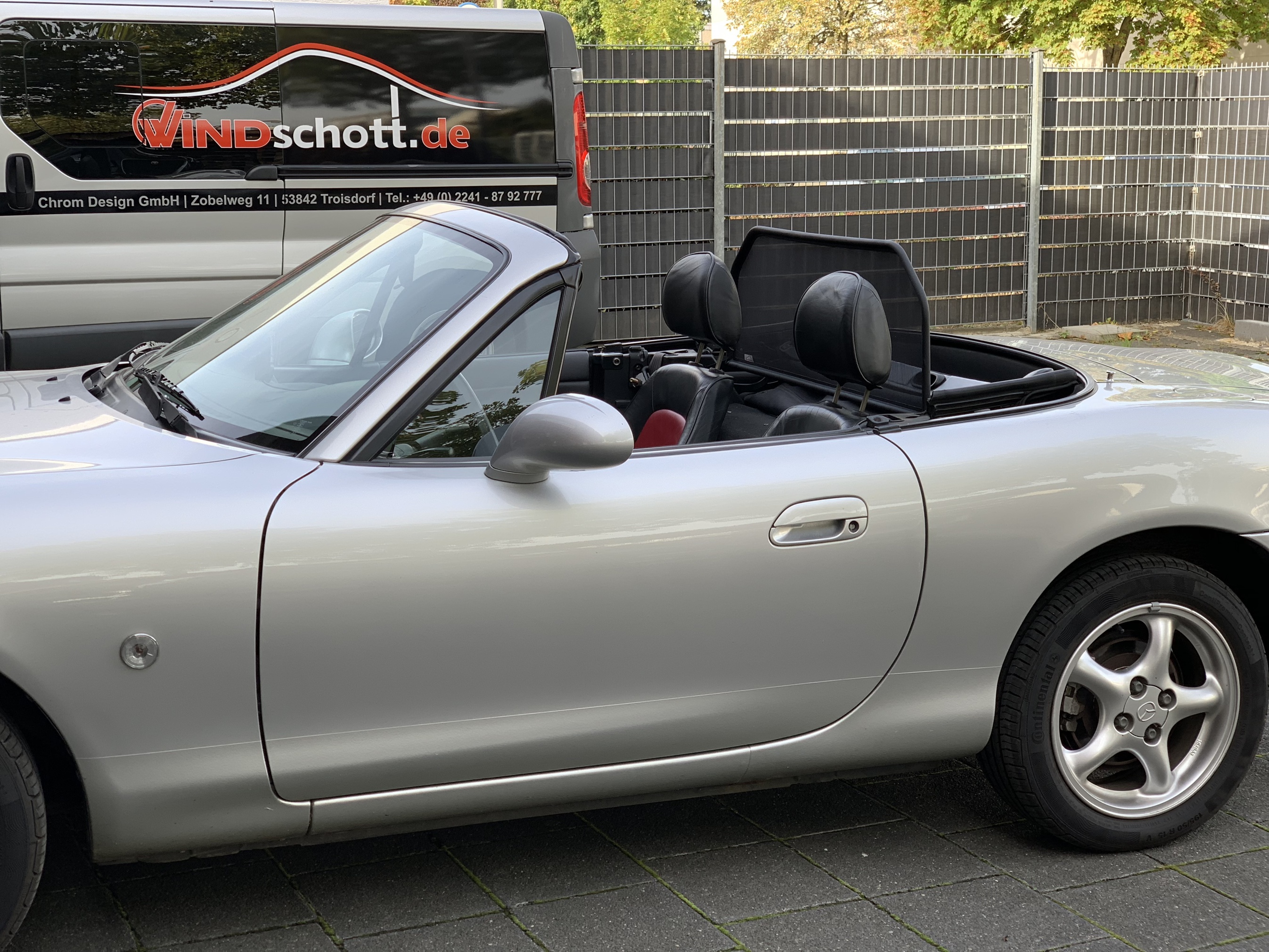 Airax wind deflector suitable for Mazda MX-5 MX5 Miata MK 1 MK 2 