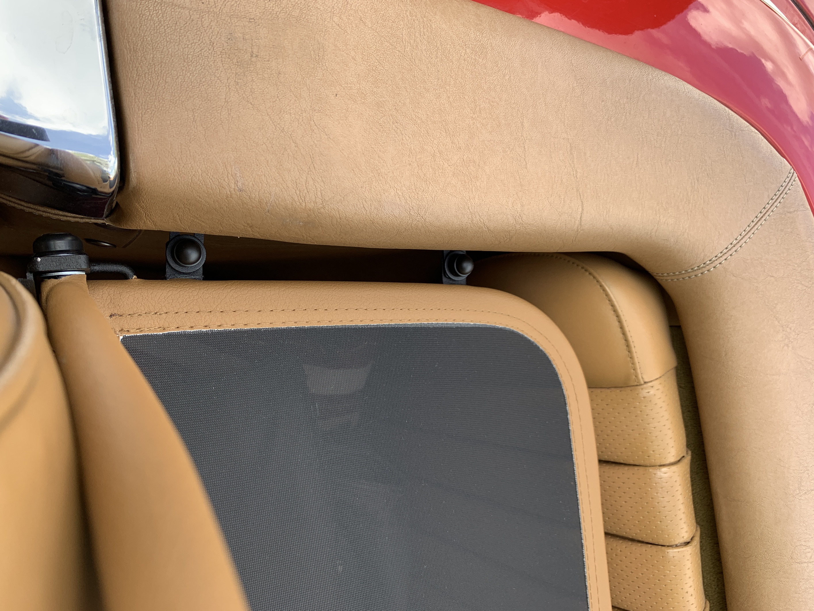 Airax Windschott für Mercedes SL R 107 mit Tasche Farbton Dattel