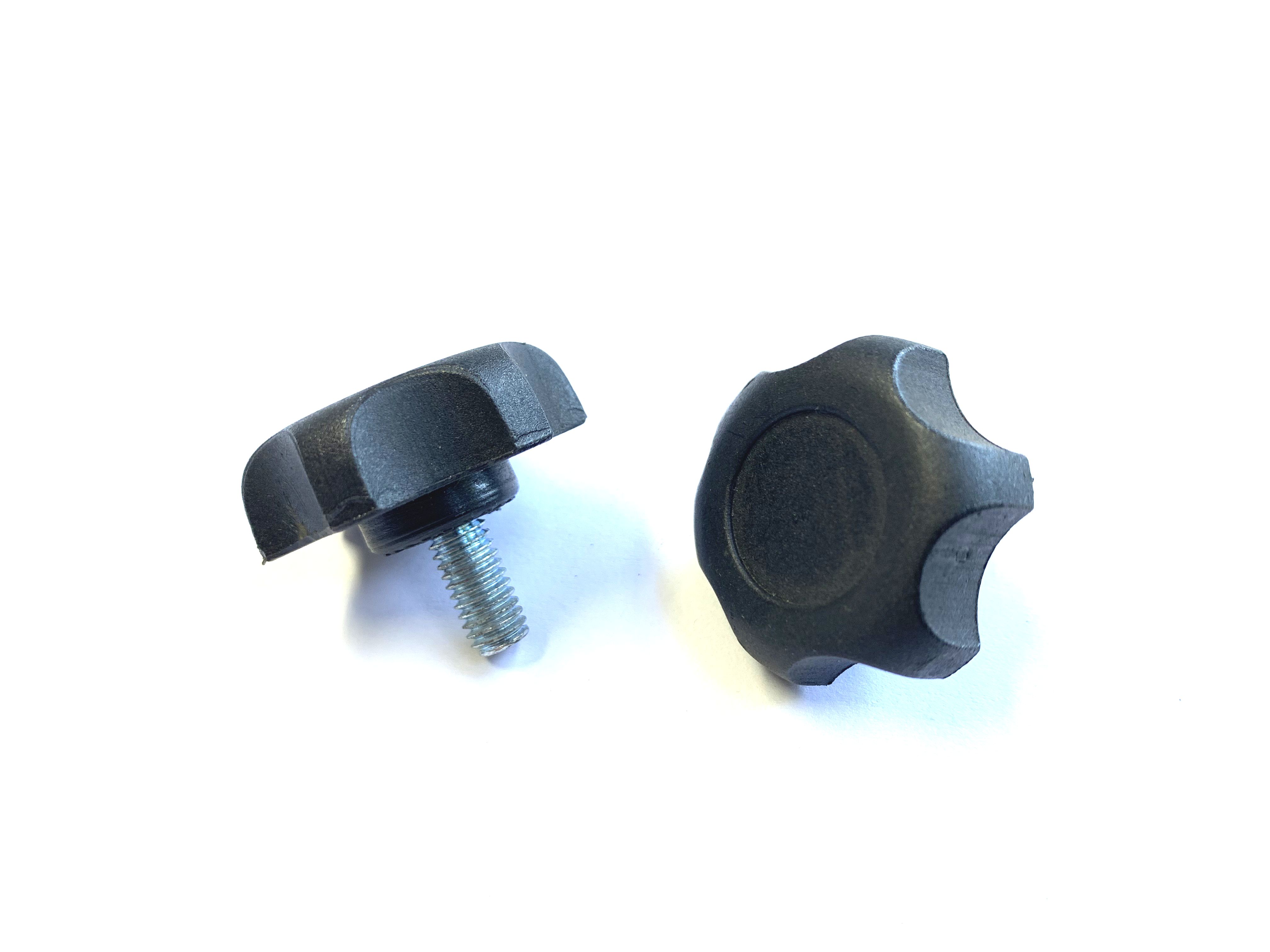 Plastic star grip screw 2 pieces