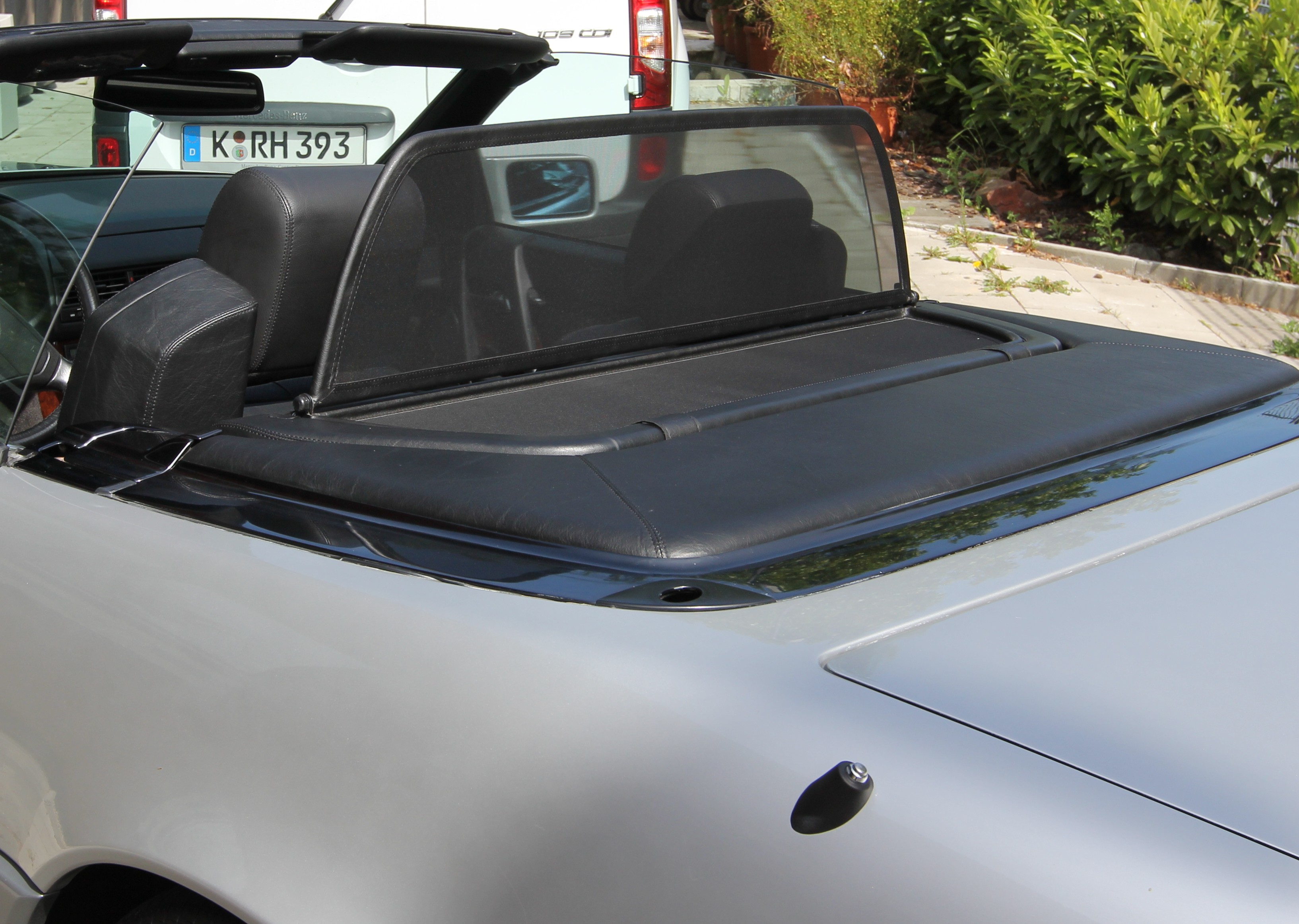 Airax deflettore del vento Tonalità grigia adatto per Mercedes Benz SL R129 