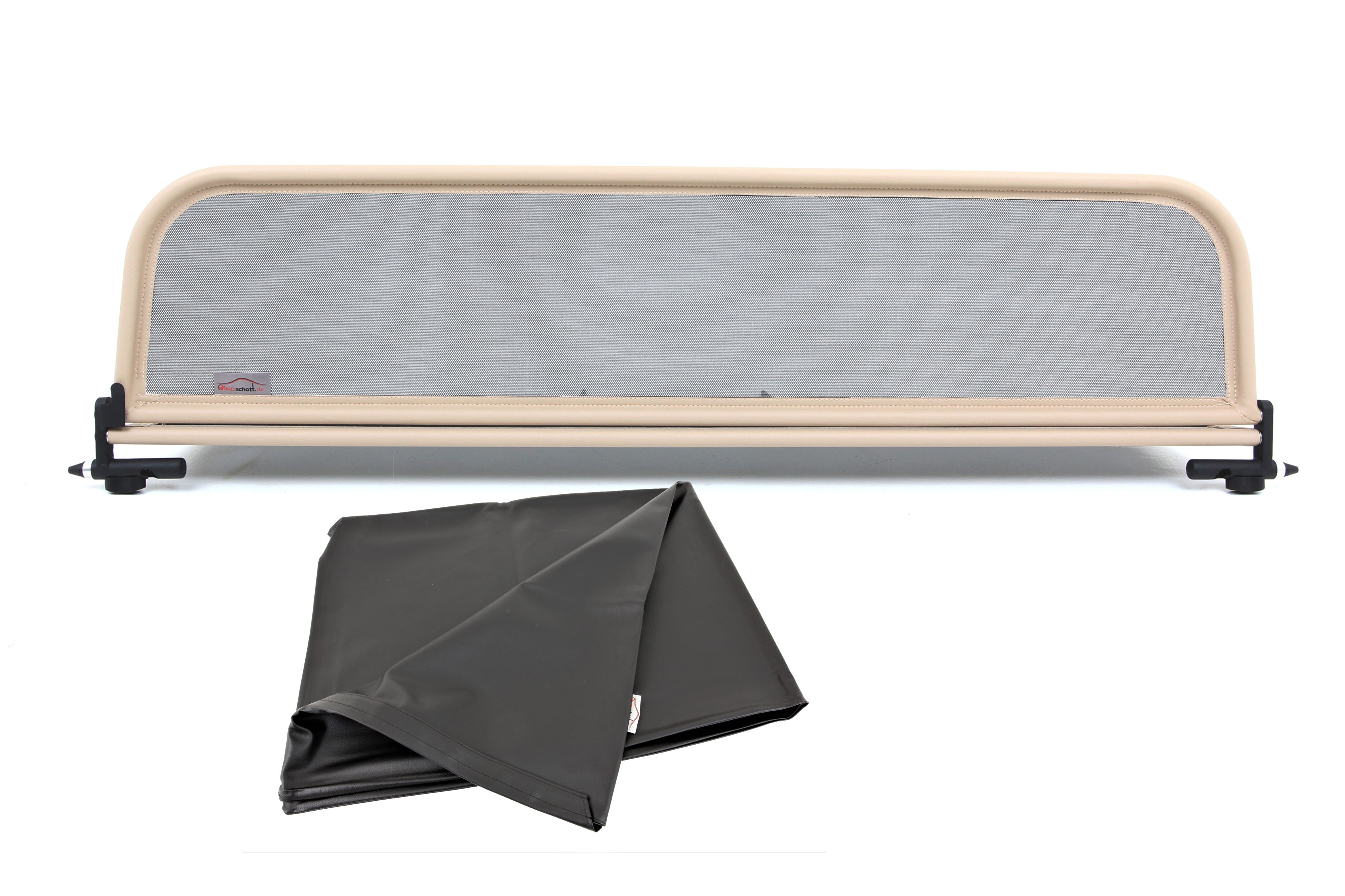 Wind deflector Jaguar XK XKR Type 150 with quick fastener Tan colour