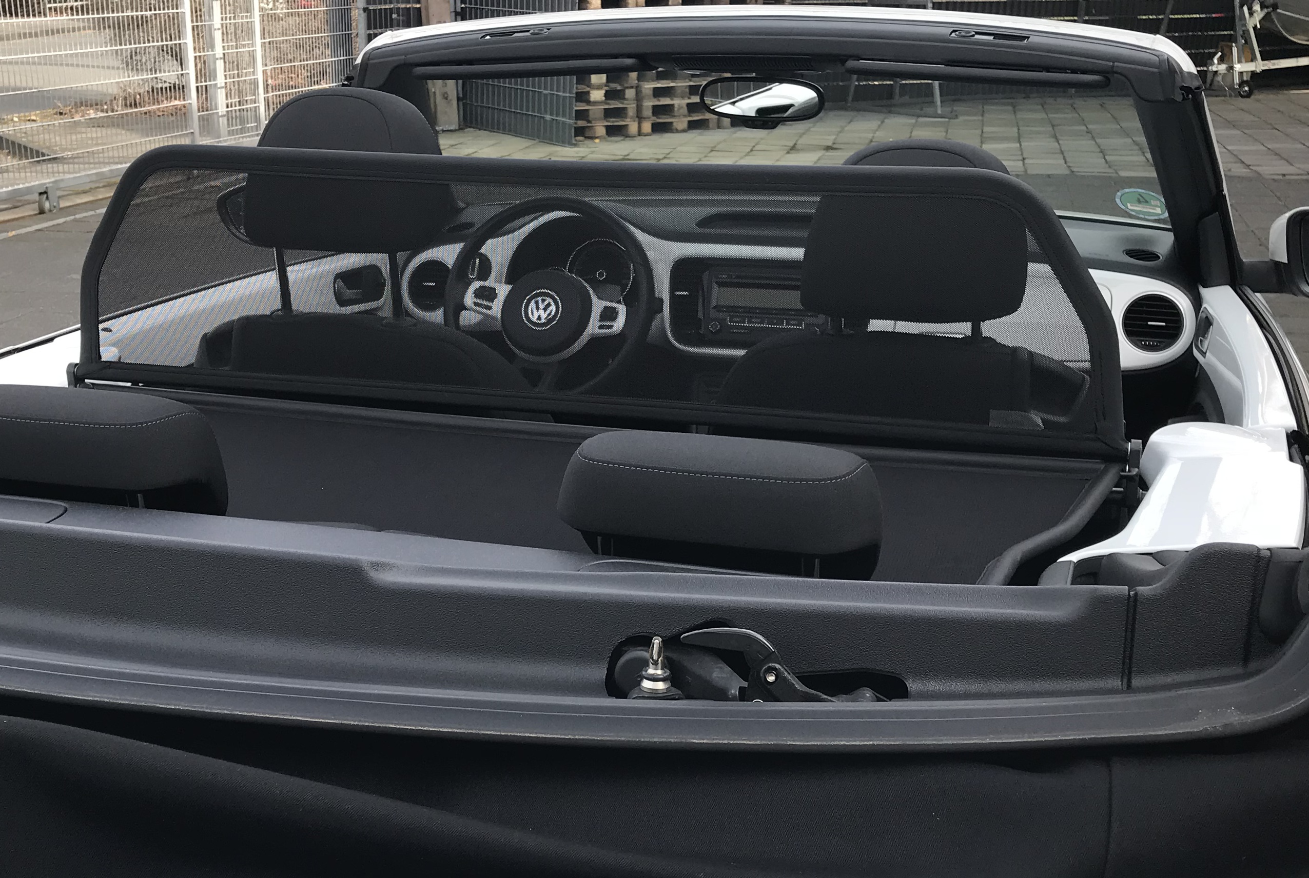 AIRAX Windschott für VW The Beetle Cabrio mit Schnellverschluss 