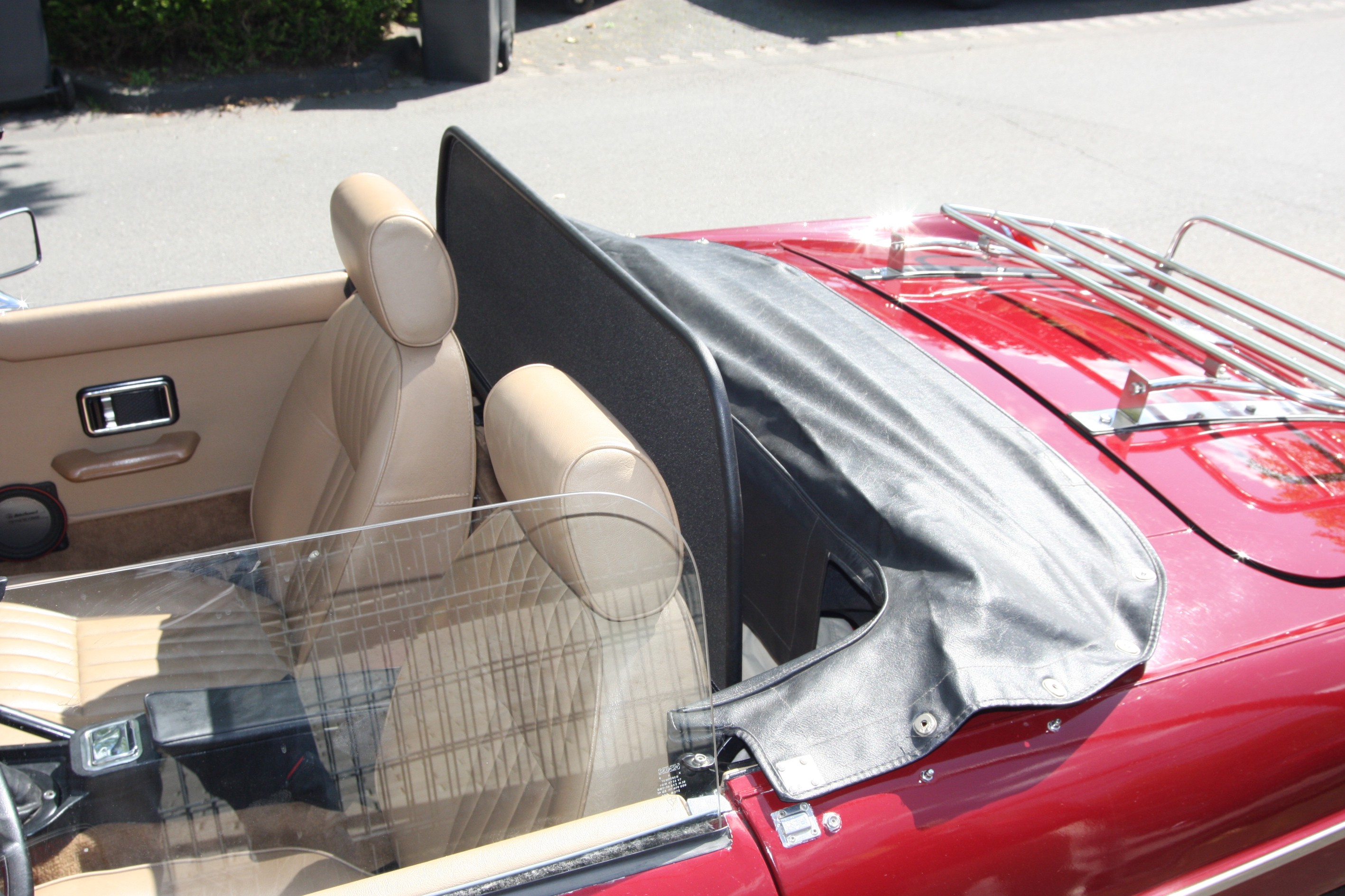 Airax deflector de viento adecuado para British Motor Corporation BMC MGB Roadster 