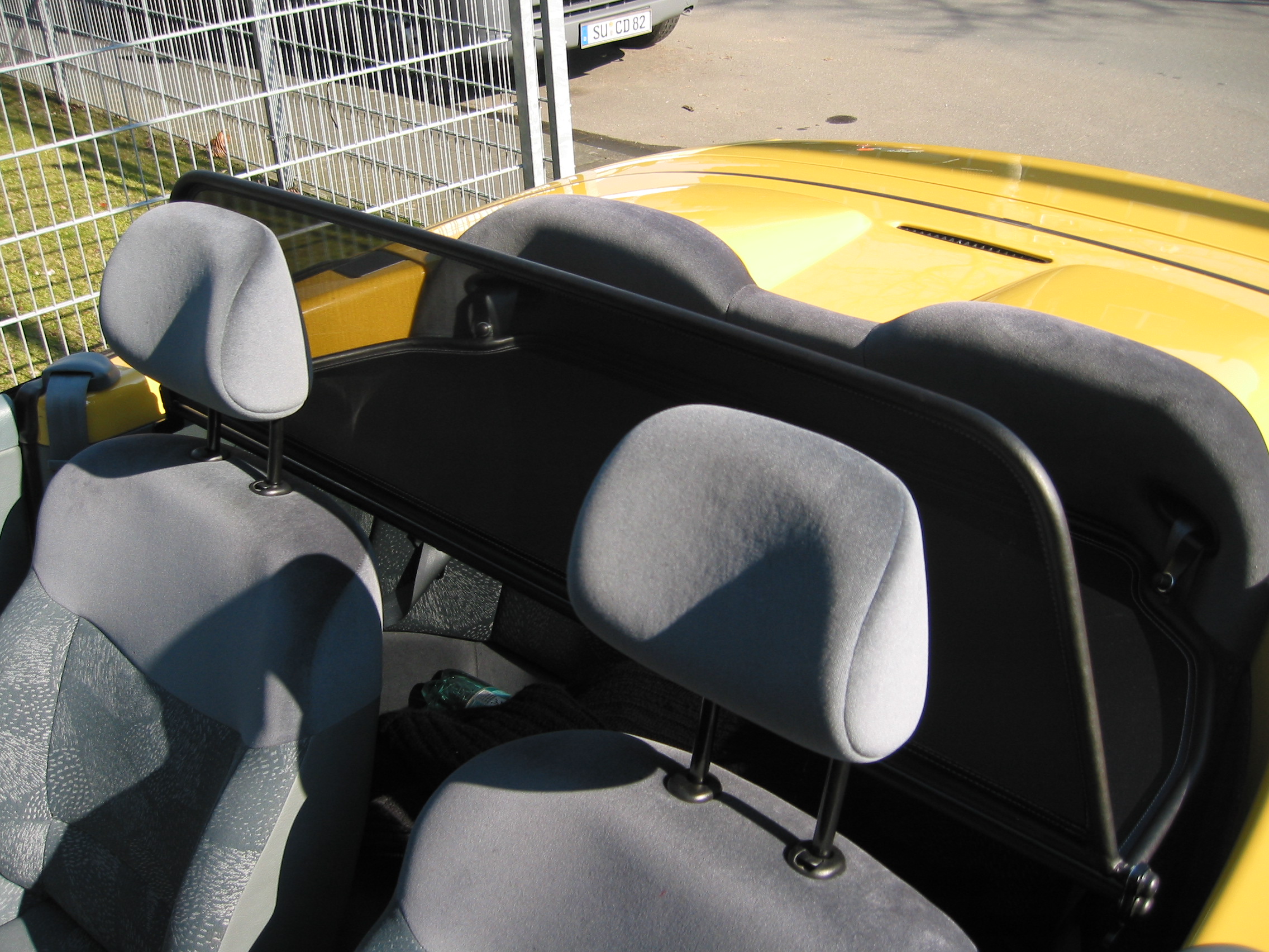 Windschott für Renault Megane I Cabrio mit Schnellverschluss
