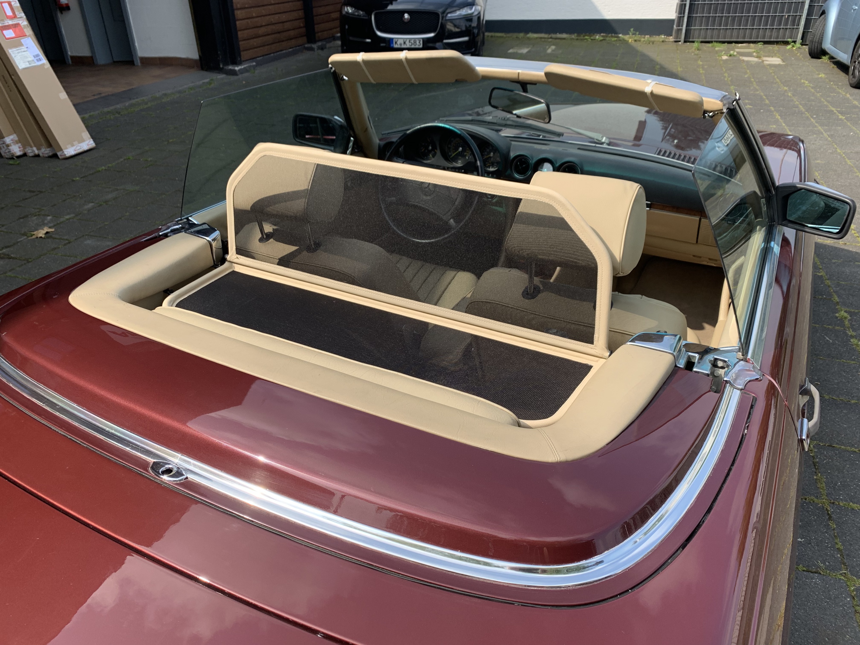 Airax Windschott für Mercedes SL R 107 in beige