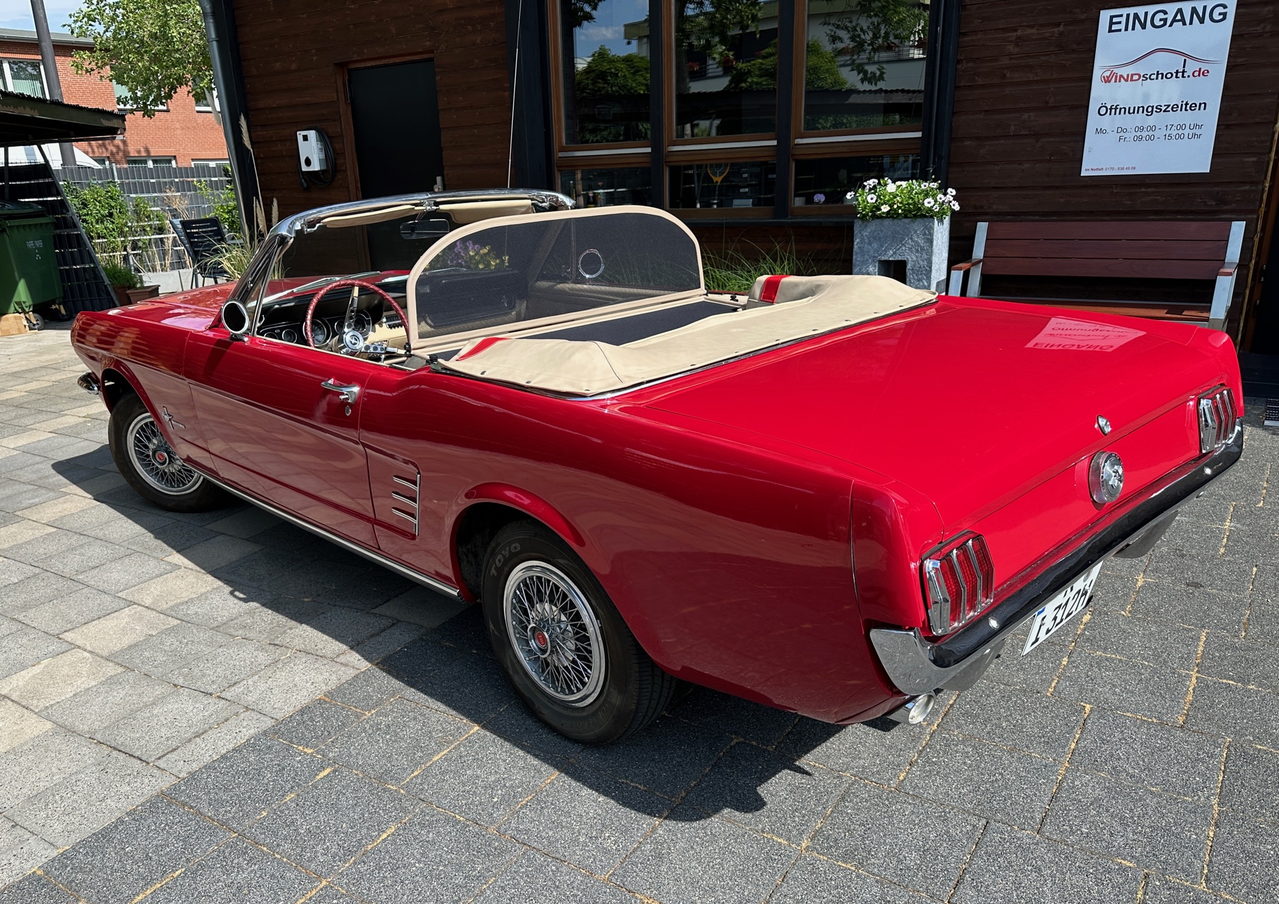 Vindavvisare lämplig för Ford Mustang 1,2,3 Convertible Cabrio  